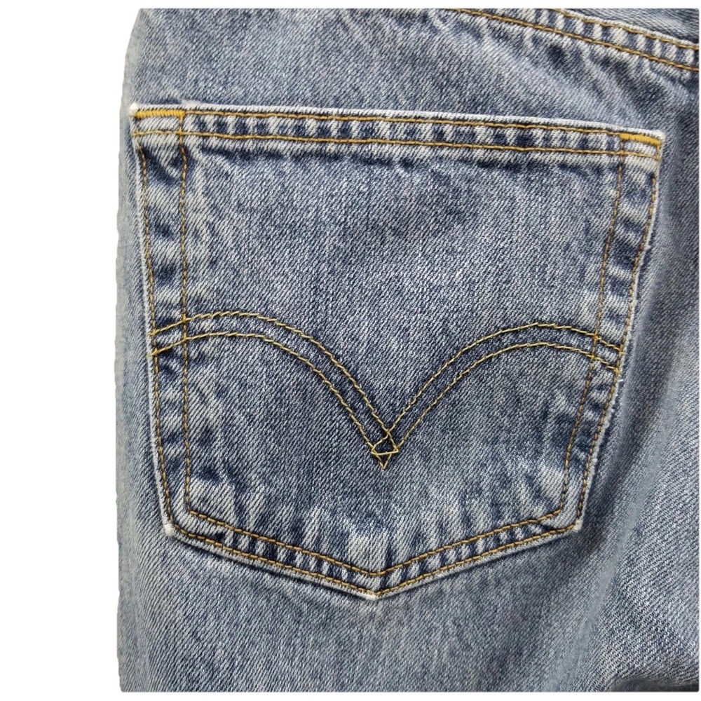 Vtg Levi Strauss 501 Men's Jeans Straight Leg Button Fly Denim Retro 34W x 36L - Picture 5 of 8